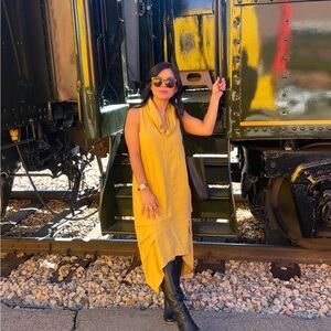 Cynthia Rowley Asymmetrical Yellow Dress